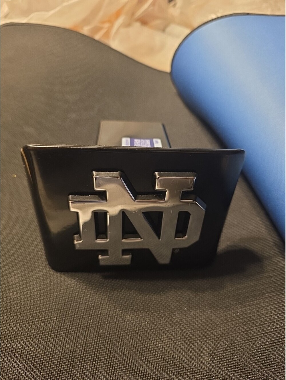 Notre Dame Black Hitch Cover